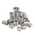304 Stainless Steel M6 XYYHelicoil Thread Insert Fully Threaded 10mm OD Helicoils Inserts Screw Locking Heavy Duty