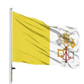Ready to Ship 3x5 Ft Vatican Flag 100% Polyester with Brass Grommets Digital Printed Promotional Vatican Flag
