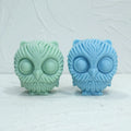 3D Owl Handmade Silicone Molds for Plaster Soy Wax Soap and Candle Making DIY Eco-friendly OPP Bag