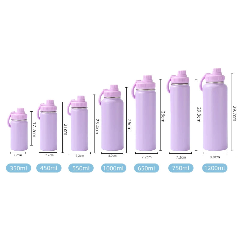 Custom 1L 32oz Double Wall Vacuum Flasks Insulated Stainless Steel Water Bottle Magnetic Water Bottle with Phone Holder