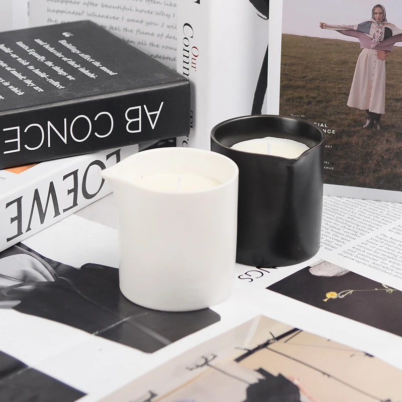 Professional R&D Massage Oil Candle Home Spa Manufacturer Private Label Massage Candles With Spout