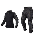 IDOGEAR Men G3 Assault Camo Camouflage Tactical Hunting BDU Tactical Uniform with Elbow Pads Knee Pads Hunting Clothes Frog Suit