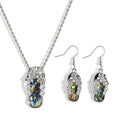 Hawaiian Jewelry Guam Tribe Abalone Shell Slippers Necklace Earrings Set Accessories Women Jewelry