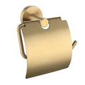 No Drilling Matte Golden Adhesive Wall Mount Paper Holder Toilet Tissue Roll Dispenser for Bathroom