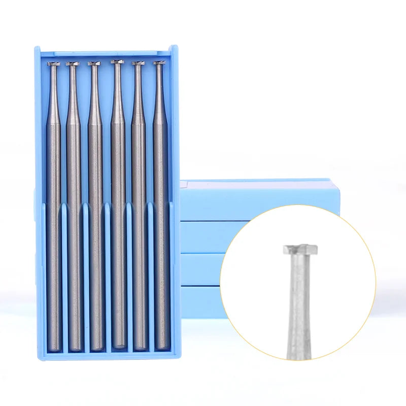 6pcs/Box 2.35mm Tungsten Steel Wheel Needles German Blue Box Tooth Jewelry Diamond Setting Tools Engraving Burs