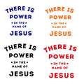 Wondove Christian DTF Heat Transfer DTF  Printing Transfer Iron on There Is Power in the Name of Jesus Stickers Designs