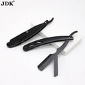 Private Label Classic Straight Edge Barber Razor for Close Shaving Salon Quality Men's Beard Cut Throat Finger Razor