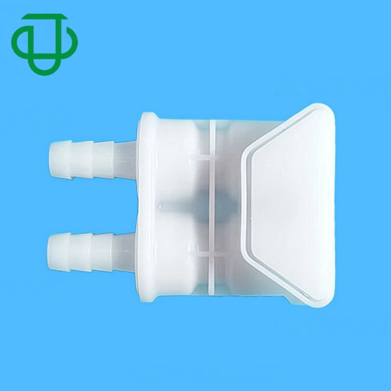 Acetal 1/4" Dual Hose Barb Quick Connector Coupling Plastic Fluid Shut Off Two Lines Quick Disconnect Coupling