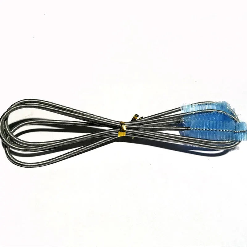 Refrigerator dredge spring brush Aquarium fish tank U-tube cleaning brush kitchen pipe double-headed hose brush