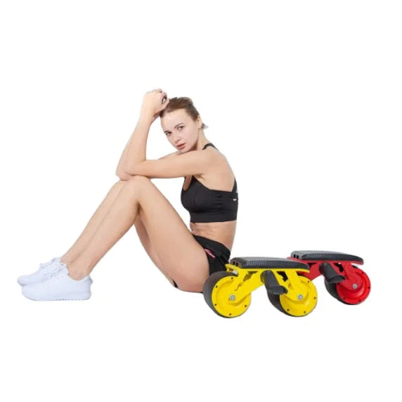 Multifunction Fitness Abdominal Ab Wheel Set Tank Wheel Roller Supine Training with Mat Gym Home Fitness Equipment