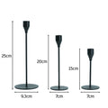 Geometric Modern Holder Round Base Long Top Metal Wire Home Decorative Long Stem Candle Holder