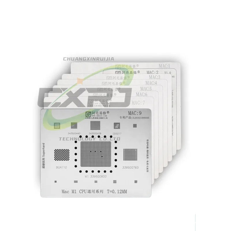 Amaoe MAC 1-9 for MACBOOK MAC Pro A2159 A1706 A1707 A1534 Power USB Charging IC CPU/RAM SSD DDR WIFI A1989 A1932 BGA Reballing S