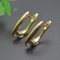 Hot Selling Anti Fading 18K Gold Plated Silver Plated Smooth U Shape Earring Hooks for DIY Fashion Woman Jewelry