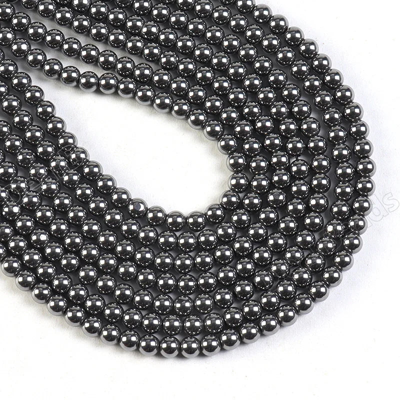 Wholesale Terahertz Stone Beads Terahertz Round Loose Beads for Jewelry Making 2mm 3mm 4mm