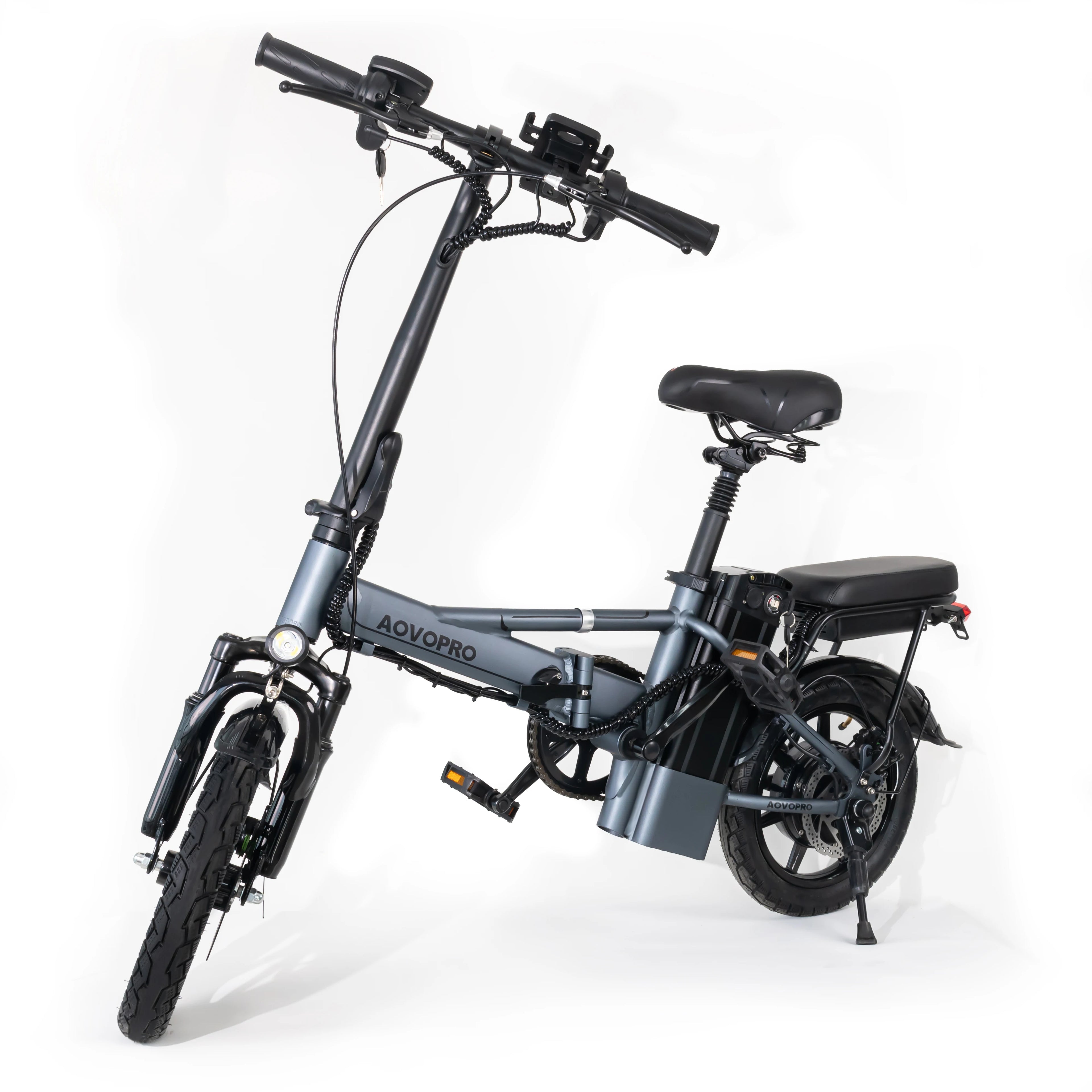 ES14 450W Motor Adults Electric Hybrid Bike 48V 10Ah Lithium Battery Power 14 Inch Foldable E-Bike with EU US UK Ready Stock