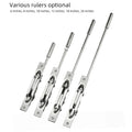 Brushed Stainless Steel Lever Extension Flush Bolt for Fire-Rated Swinging Hollow Wooden Metal Doors Anti-Theft Door Bolt