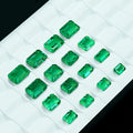 Wholesale 28.37 Carats 20*18mm Emerald Cut Lab Grown Emerald Gemstone Synthetic Hydrothermal Colombian Emerald