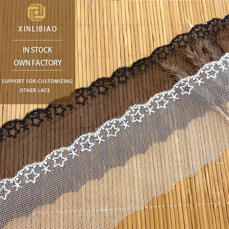 Water Soluble Mesh Lace Dress Wedding Headwear Hair Accessories Skirt Accessories Wave Star Mesh Lace