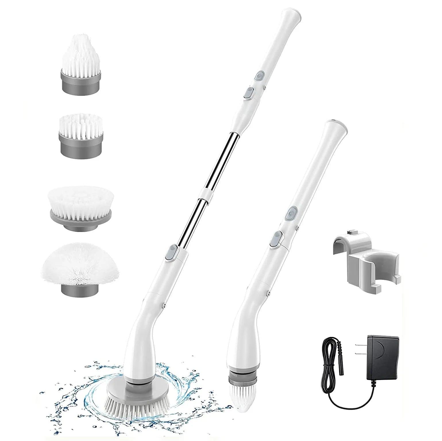 Portable Electric Spin Scrubber Power Bathroom Floor Scrubber Cordless Shower Electric Cleaning Brush Samples