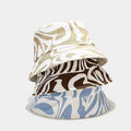 Summer Women Outdoor Sunhat in Stock Breathable Striped Zebra Print Wholesale Cotton Bucket Hats