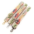 Meetee B-J258 Small Fresh Ethnic Flower Thick Webbing Bag Accessories Anti-gravity Long Shoulder Strap