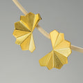 Lotus Fun New Design Pure 925 Sterling Silver 18k Gold Plated Classic Minimalist Geometric Stud Earrings for Women Fine Jewelry