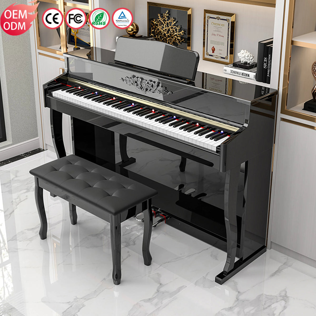 KIMFBAY Digital Piano 88 Keys Price Piano Digital Keyboard 88 Keys Piano Professionnel Music Keyboard MegaBDM