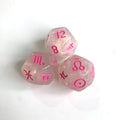 Wholesale 12-Sided Pink Dices Custom 12-Sided Resin & Acrylic 16mm & 20mm Board Game Tabletop for DND Role Playing