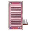 Professional Individual Synthetic Vegan Cruelty-Free Handmade Eyelash Extensions 3D Mega Volume 5D W Fan Natural Black 0.12mm