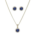 Bling Zircon Diamond Pendant Necklace Sparking Zircon Diamond Stud Earrings Zircon Diamond Copper Alloy Necklace Earrings Set