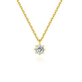 2024 New Style 925 Sterling Silver Popular Fine Jewelry Fashion Gold Plated Zircon Necklace Fine Jewelry for Women