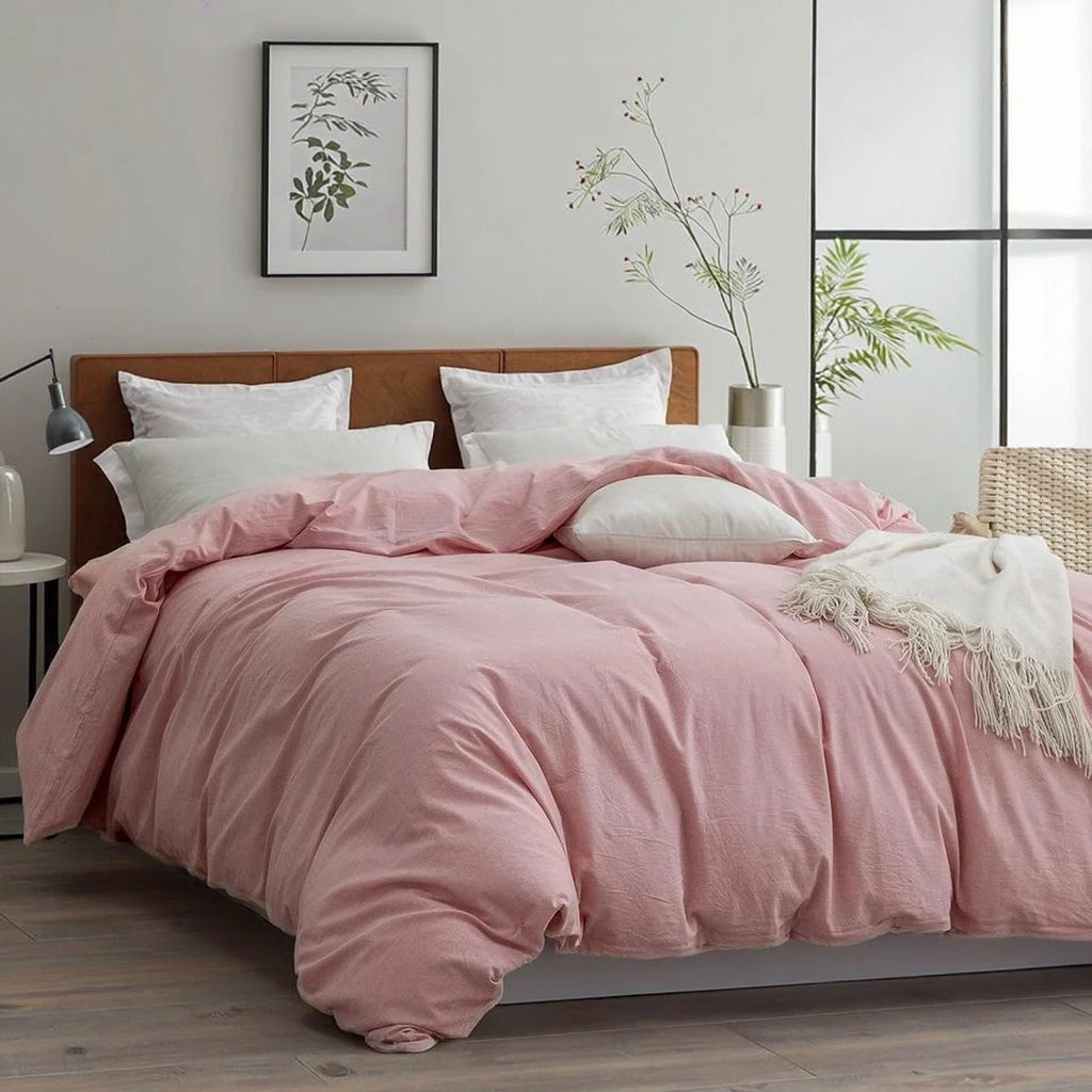 Pink Summer Bedding Set Bedding Sets Collections Luxury 100% Egyptian Cotton Duvet Cover Set for king Size Bed