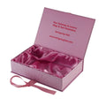 Custom Logo Matte PP Laminated Box Magnetic Pink Paper Gift Box with Ribbon Cosmetic Mailer Shipping Boxes Packaging