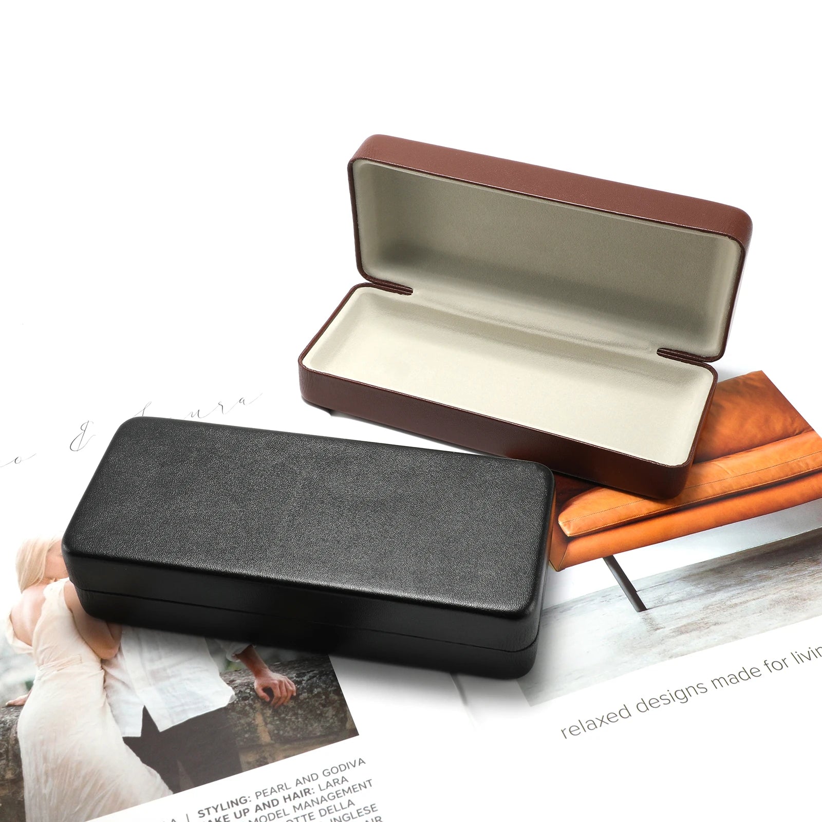Custom Sunglass Case Luxury Squares Touch Eyewear Case Sunglasses Box Estojos Para