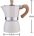 Stove Coffee Maker Moka Pot Gas or Electric Stove Espresso Maker Stovetop Factory Direct Aluminum Minimalist Round Hand 150 Ml
