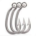 WEIHE -12/0#-13/0#-14/0#-15/0#-16/0# 5pcs High Carbon Steel Barbed Fishing Hook Fishhooks