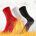 Epsilon tourmaline magnetic self heating ankle socks for self-heating circulation bio compression magnetic point health socks