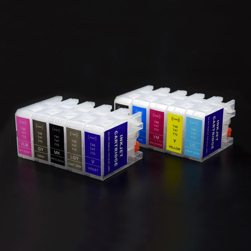Empty Refill Ink Cartridge for Epson Surecolor P700 P703 P704 P706 P708 P900 P903 P904 P906 P908 SC-PX1V T46S T46Y T47A Printer