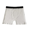 Men's Blank Mid-Rise Breathable Eco-Friendly Anti-static Quick Dry Knitted Spandex/Polyester Boxer Shorts Black Waistband