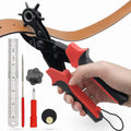 Multi-Function 6-Size Leather Hole Puncher Revolving Steel Punch Plier for DIY Customizable OEM Support