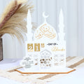 Nicro Hot Sale 30 Days Til Eid Acrylic Countdown Calendar Islamic Moon Star Table Ramadan Decoration Eid Mabarak Mabarack 100pcs