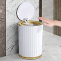 Iintelli 9L Hotel Waste Bin Touchless ROUND Plastic Automatic Smart Sensor Induction Trash Can for Bathroom