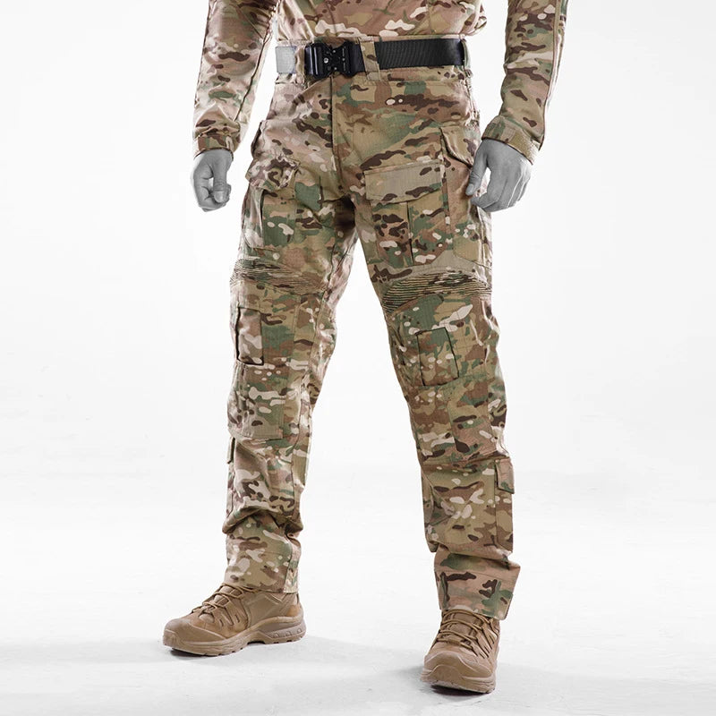 Men's Outdoor Tactical Camouflage Pants for CS Training Hunting & Hiking Breathable & Resistant Overalls