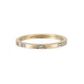 LOZRUNVE 925 Sterling Silver Simple 14k Gold 18k Gold Plated Vermeil Bezel Baguette Ring Stackable