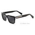 Classical Rectangle Oversized Polarized TAC High-quality Acetate Thick Rims Custom Unisex Sunglasses