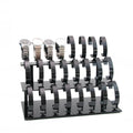 New Design Watch Display Stand Acrylic Black 24 Slots Three-layer Jewelry Stand Bracelet Watch Holder Organizer for Store