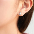 Dylam Korea Style S925 Sterling Silver Earring 18K Gold Plated Cute Sweet Carrot Rabbit Radish Stud Earring Women Jewelry