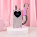 Free Cost Order 10pcs Silk Printing Label Portable Nail Drill Electric Cordless Nail Efile Sander Drill With Nail Bits Set