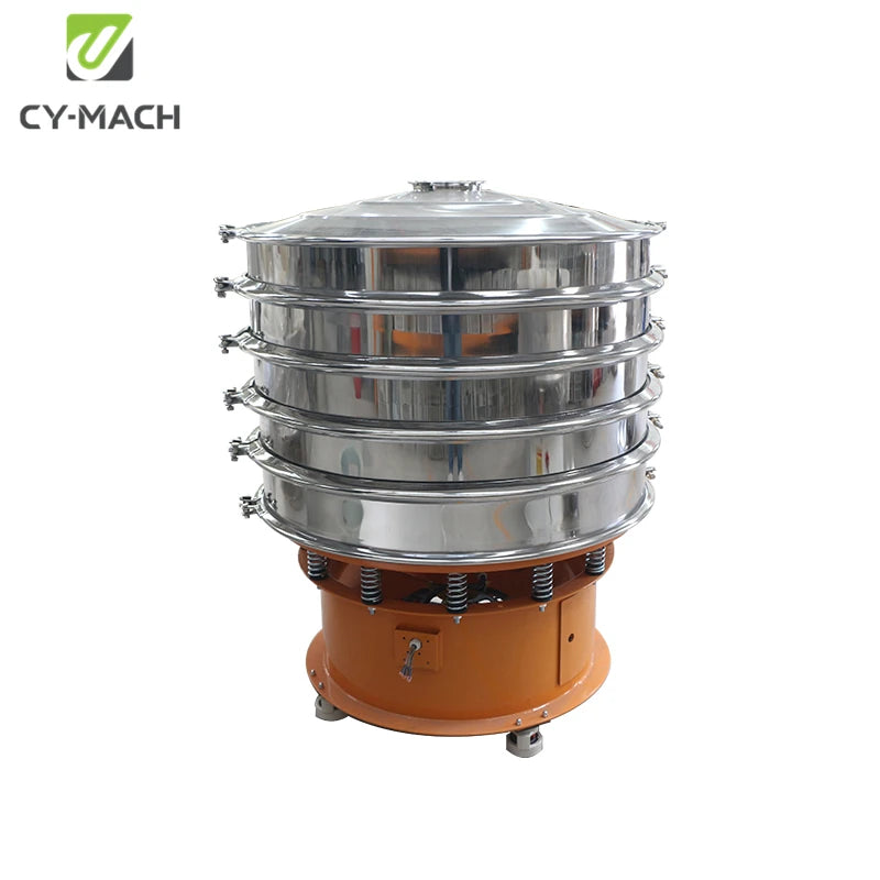 Cyclone Plastic Pellet Fine Sand Corn 500W Vibrator Sieve Vibration Separator Stand Alone Vibrating Sieve And Feeder