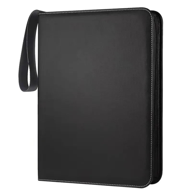 MIO Premium Zip Trading Card Binder 4 Pocket 50 Page 400 Card Slots for MTG TCG Card Folder Made of Durable PU Material